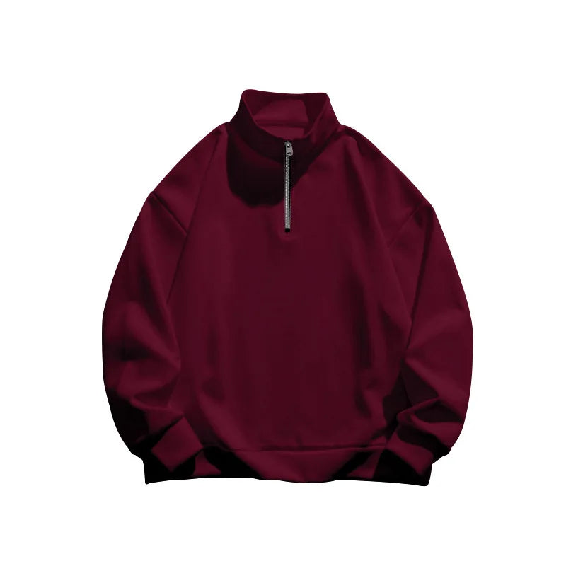 Sweatshirt stand-up collar