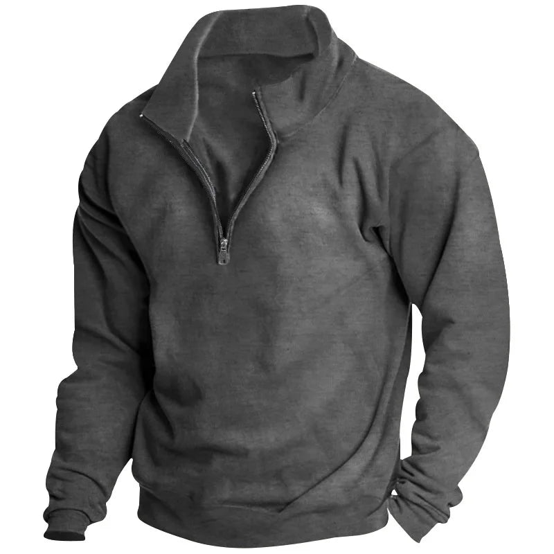 Sweatshirt stand-up collar