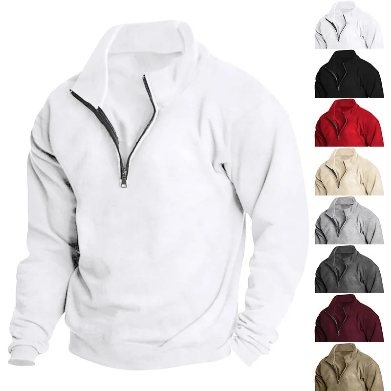 Sweatshirt stand-up collar