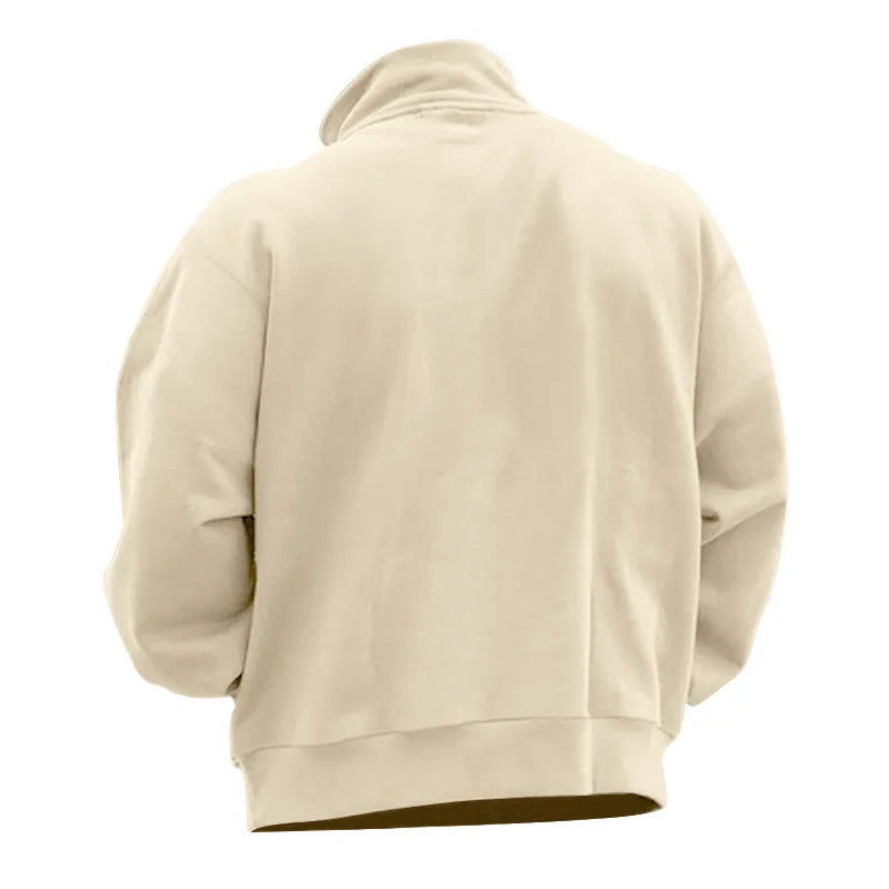 Sweatshirt stand-up collar