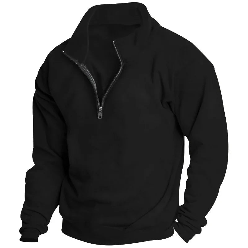Sweatshirt stand-up collar