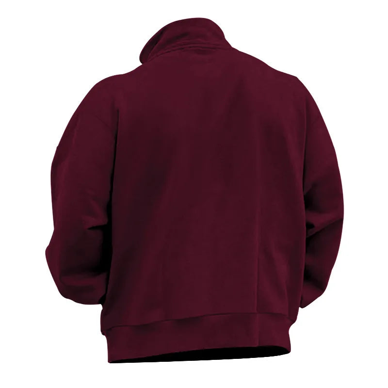 Sweatshirt stand-up collar