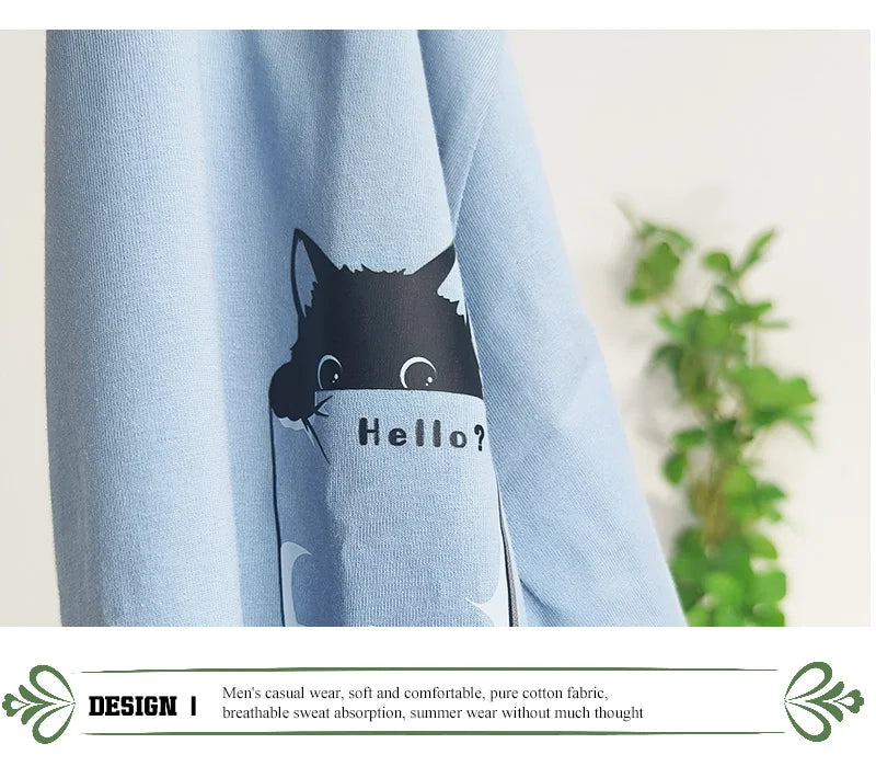 Cat Print T-shirt