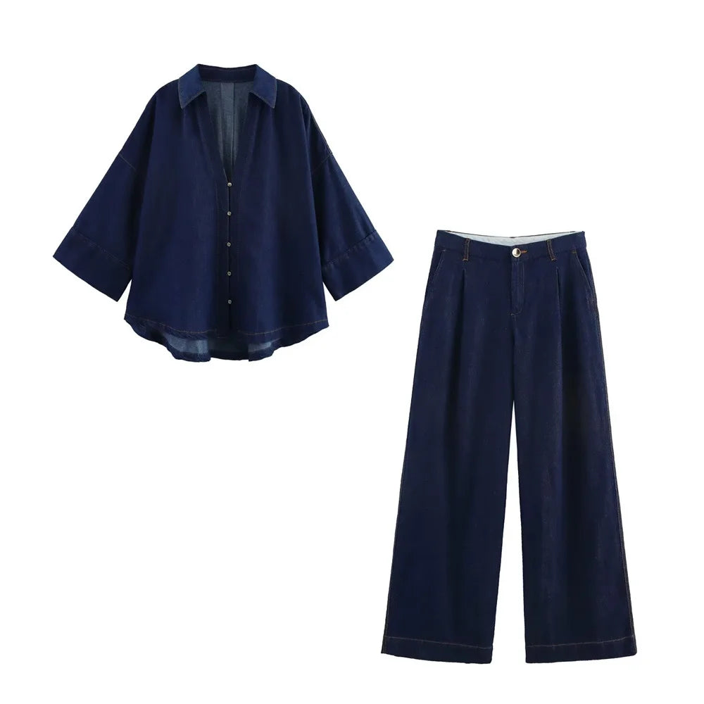 Denim Set Loose Fit