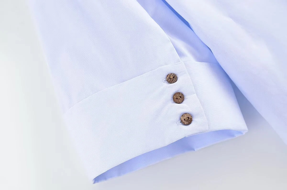 Wide Sleeved Poplin Shirt