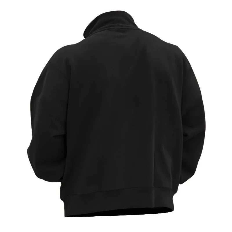 Sweatshirt stand-up collar