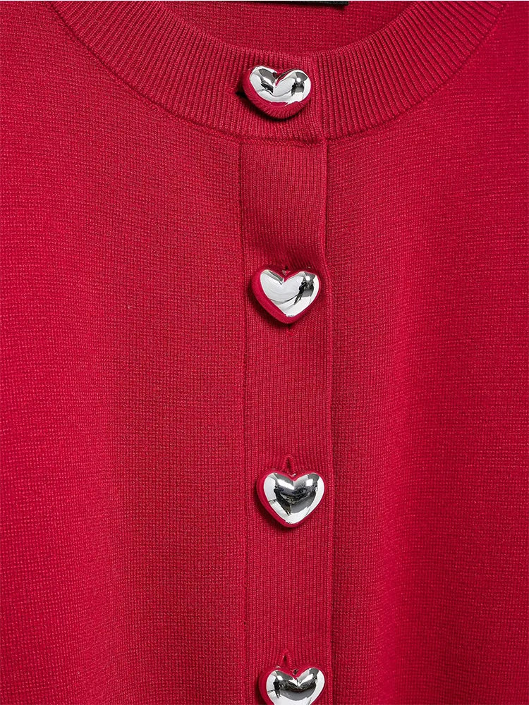 Heart Button Sweaters