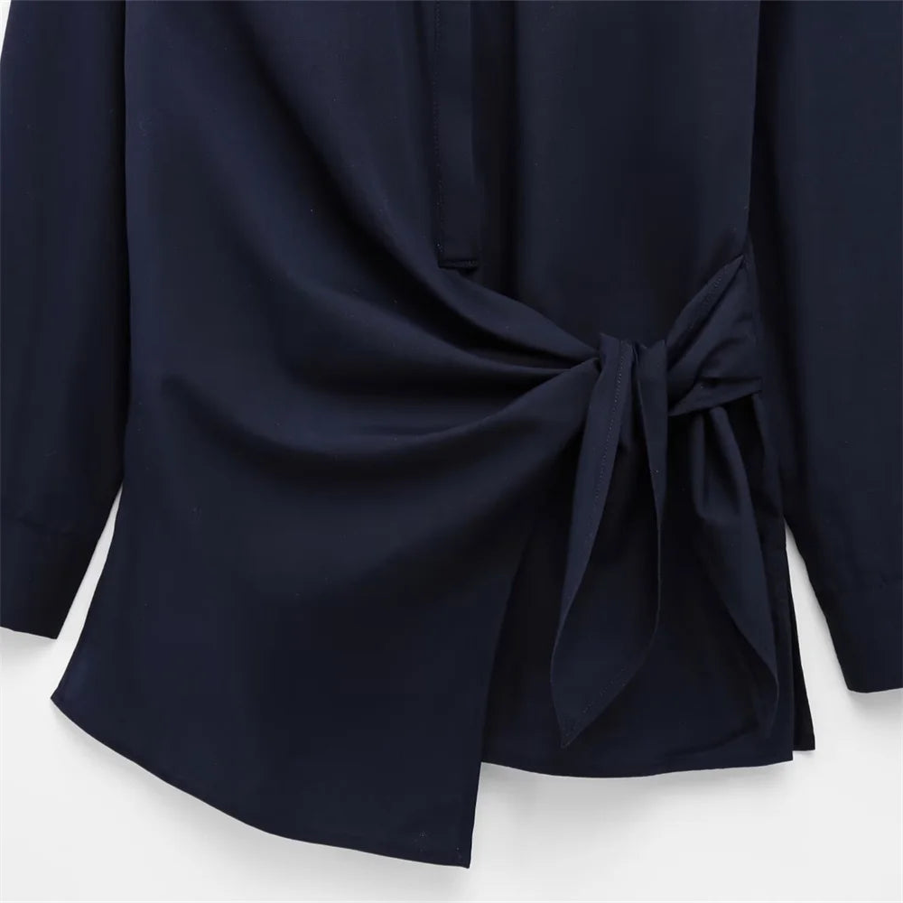 Knot Lace up Slim Fit Top