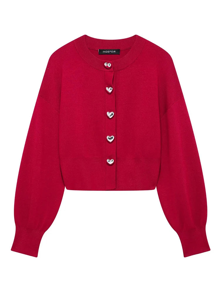 Heart Button Sweaters