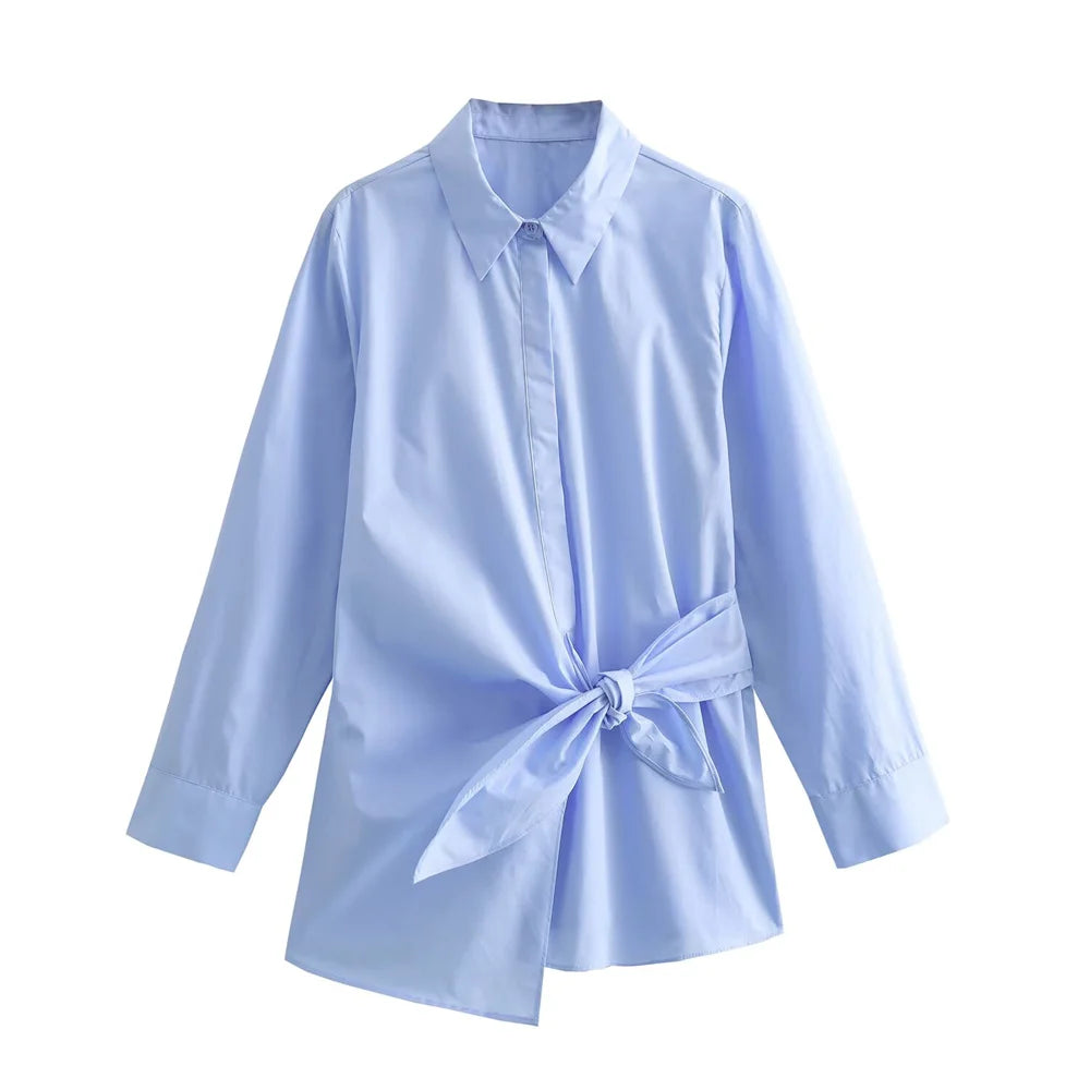 Knot Lace up Slim Fit Top