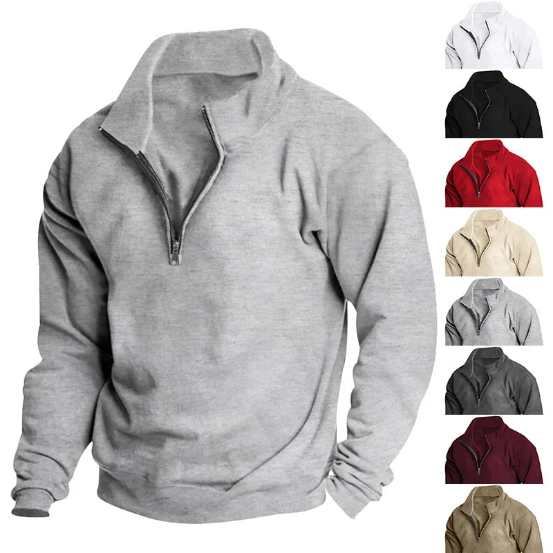 Sweatshirt stand-up collar