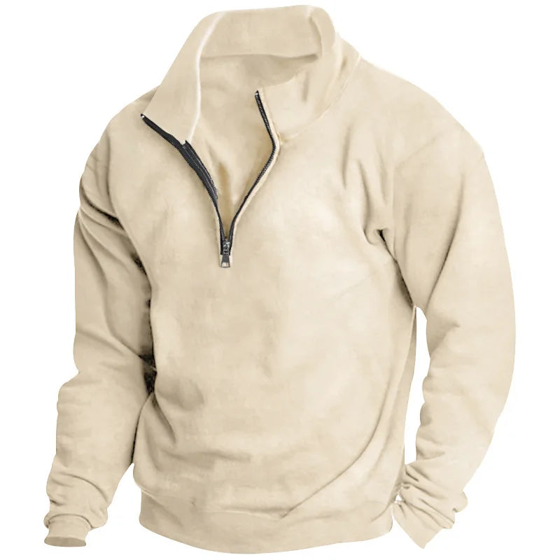 Sweatshirt stand-up collar