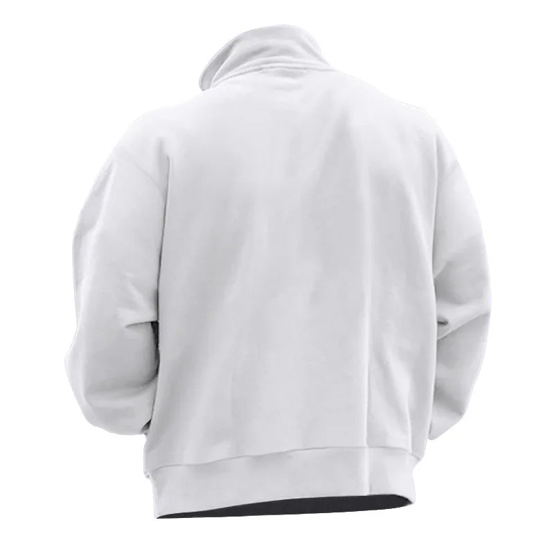 Sweatshirt stand-up collar