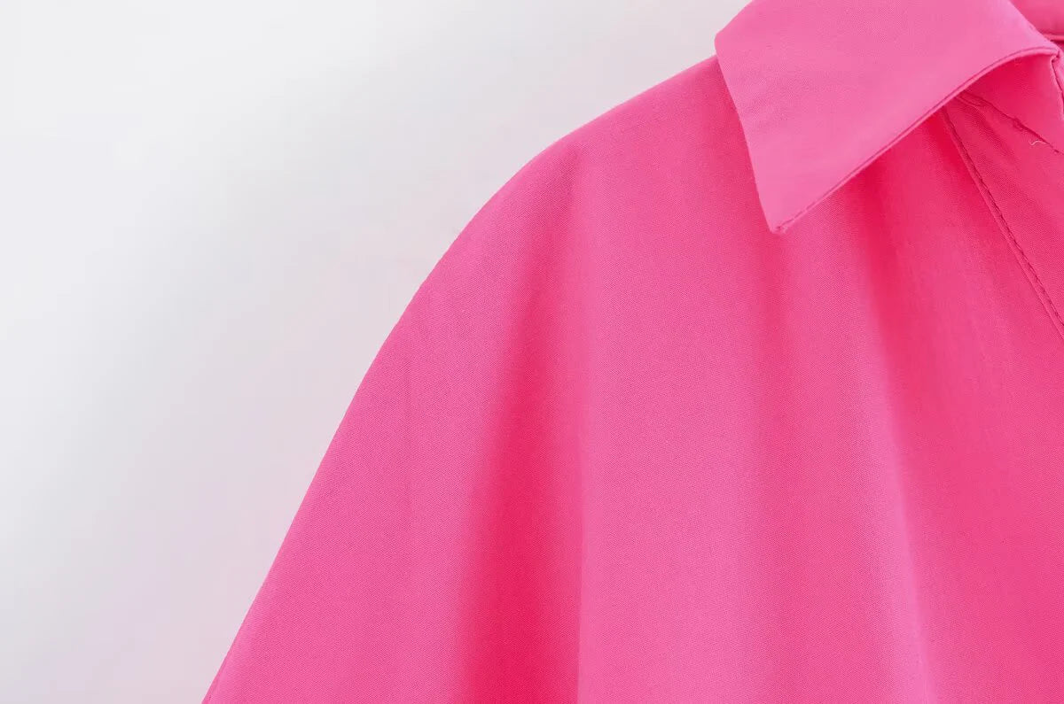 Wide Sleeved Poplin Shirt