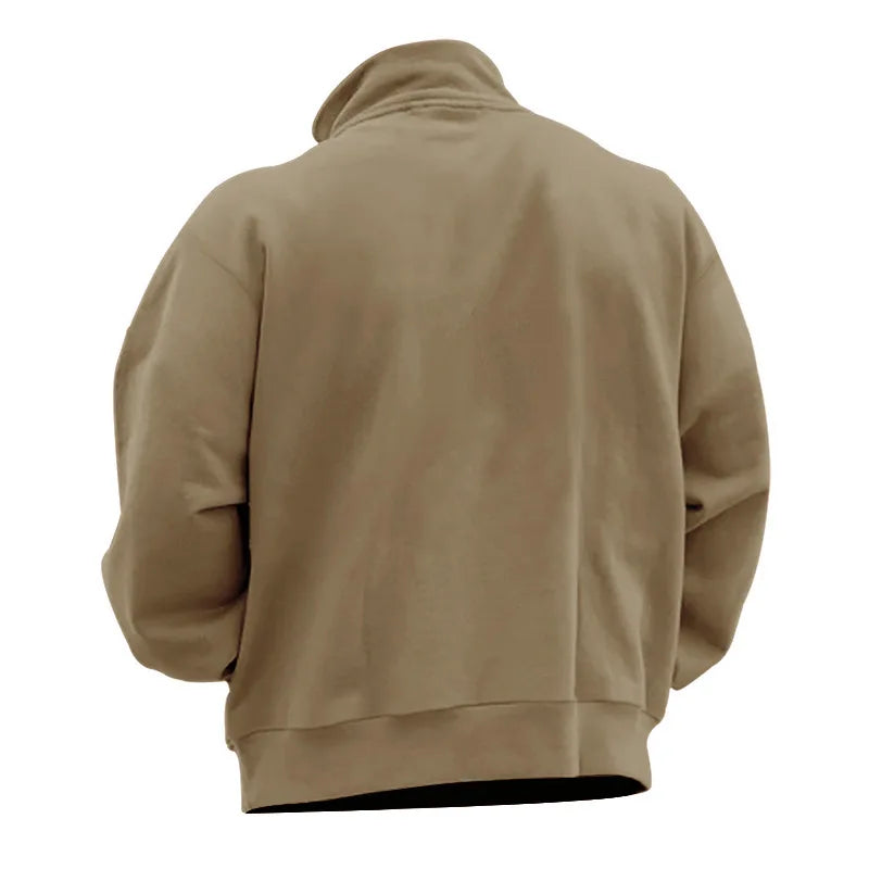 Sweatshirt stand-up collar