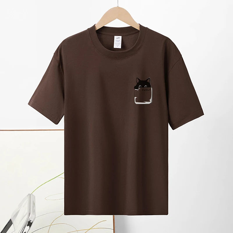 Cat Print T-shirt
