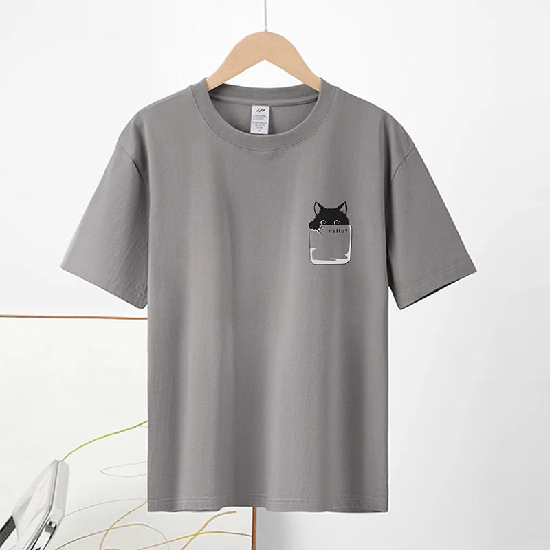 Cat Print T-shirt