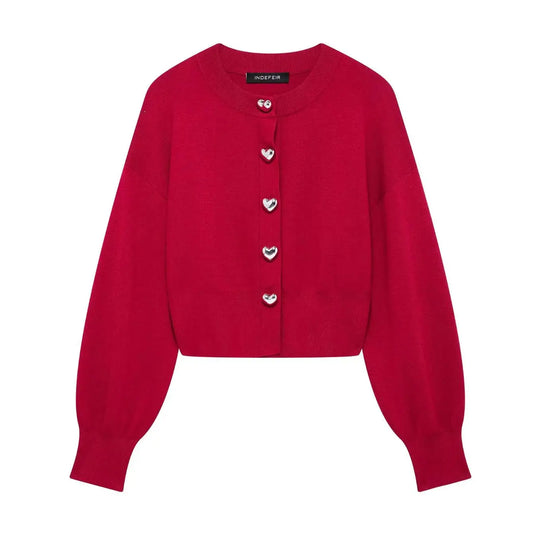 Heart Button Sweaters