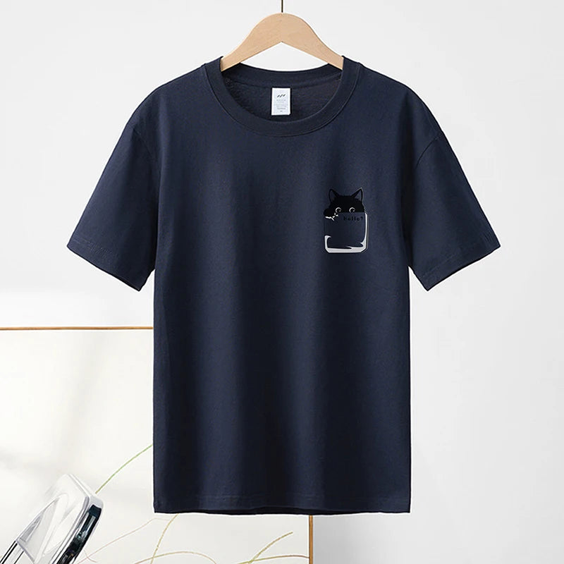 Cat Print T-shirt