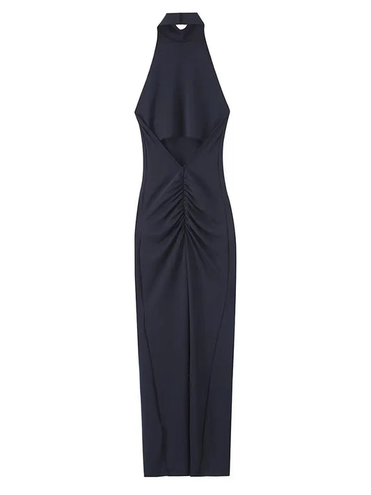 Halter Neck Long Dress