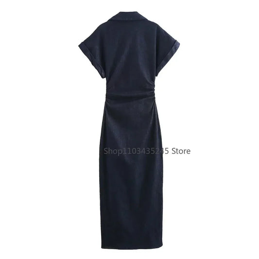 Denim slim fit Dress