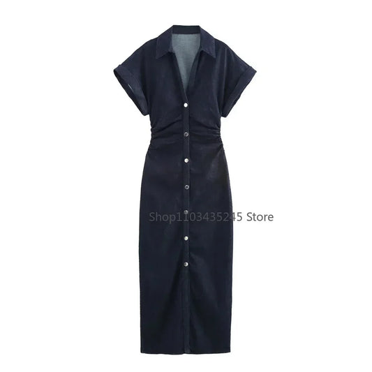 Denim slim fit Dress